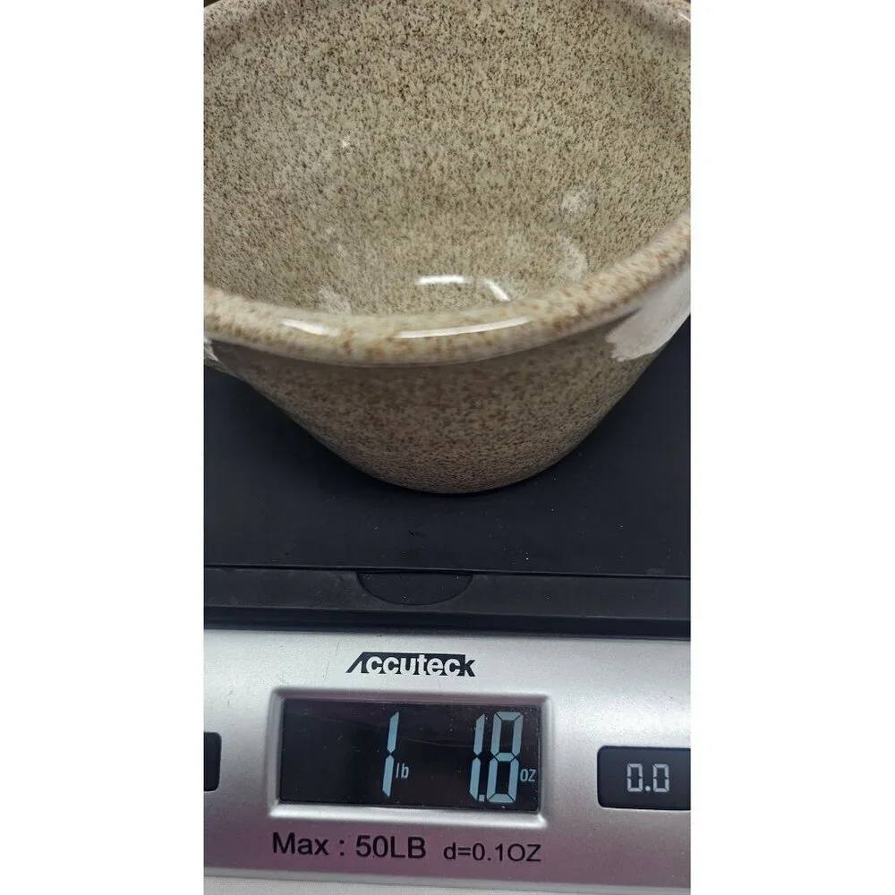 Vintage Old Time Pottery Gravy Mixing Bowl 1997 Stoneware 7